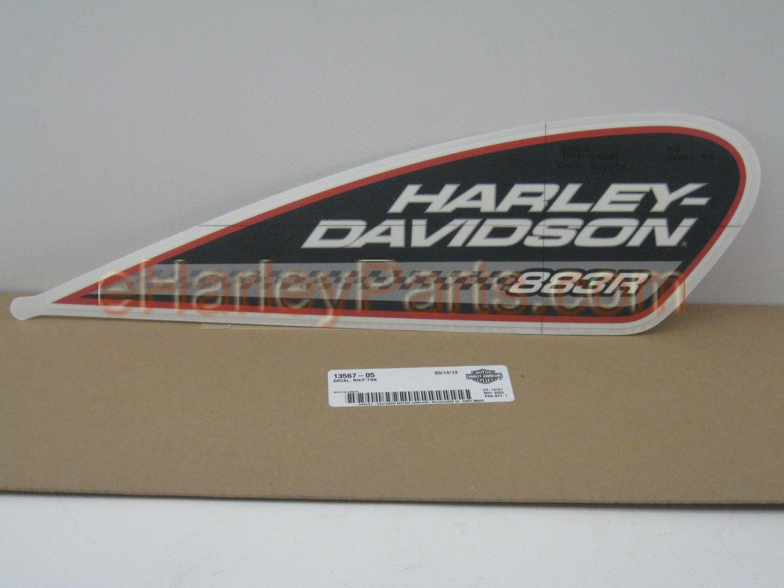Tank Logo Sticker Harley-Davidson 13567-05 Sportster 883R