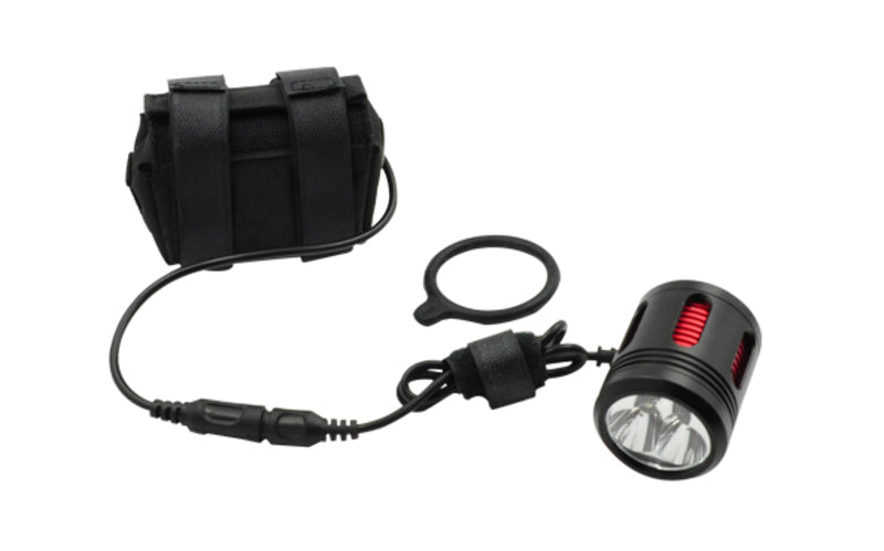 Luz delantera bicicleta LED 3000lm con batería externa recargable
