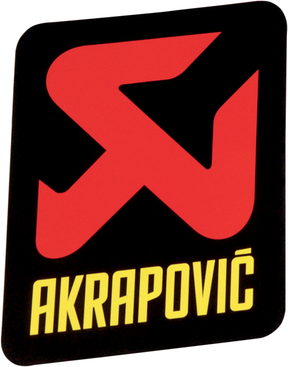 AKRAPOVIC REPLACEMENT PARTS STICKER AKRAPOVIC 70X75 – California