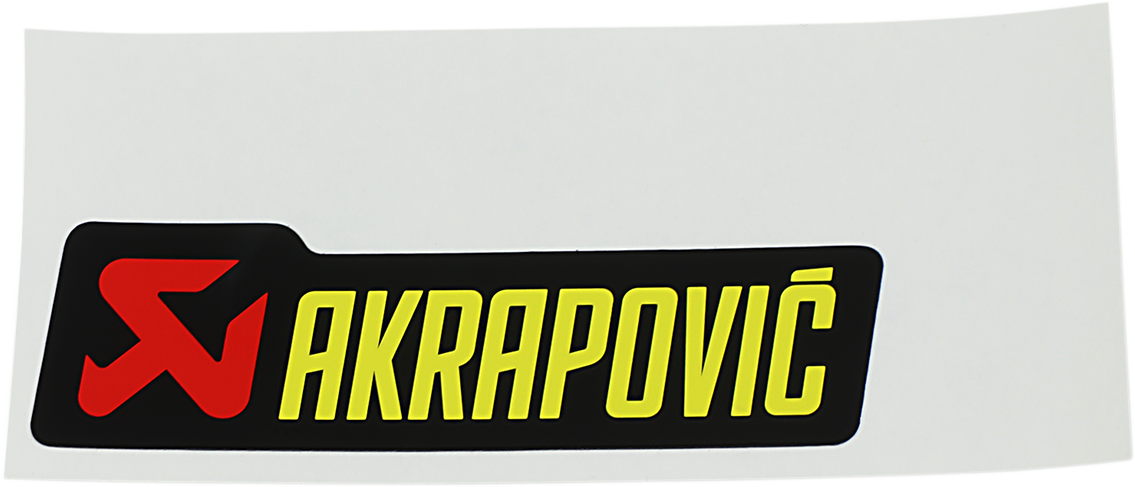 AKRAPOVIC -Ersatzteile Aufkleber Akrapovic 100x29 – California