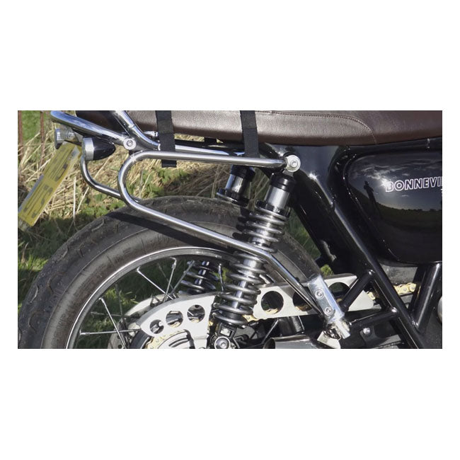 Motone, Triumph Saddlebag Support. Polished Stainless