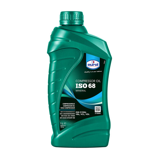 eurol gear oil Eurol E118840 ISO 68 1L Compressor Oil – California Motorcycles