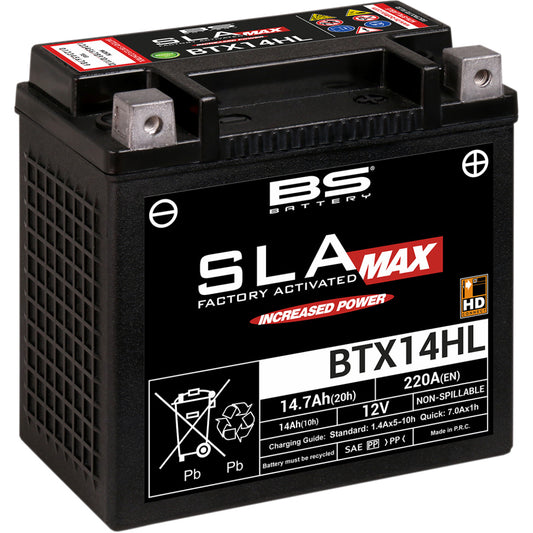 BS 300882 BTX14L SLA Max Battery For Harley-Davidson 65958-04B