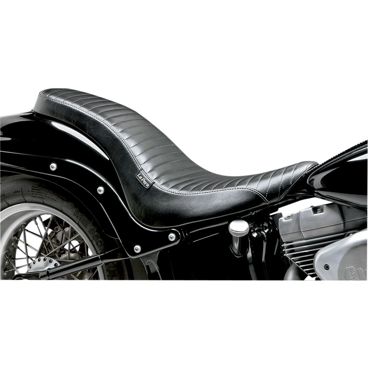 Asiento Para Harley-Davidson Softail 2006-2017 Le Pera Cobra 2-Up Seat Pleated Black