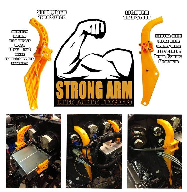 Soportes Radio Carenado Para Harley-Davidson Strong Arm Inner Support Brackets