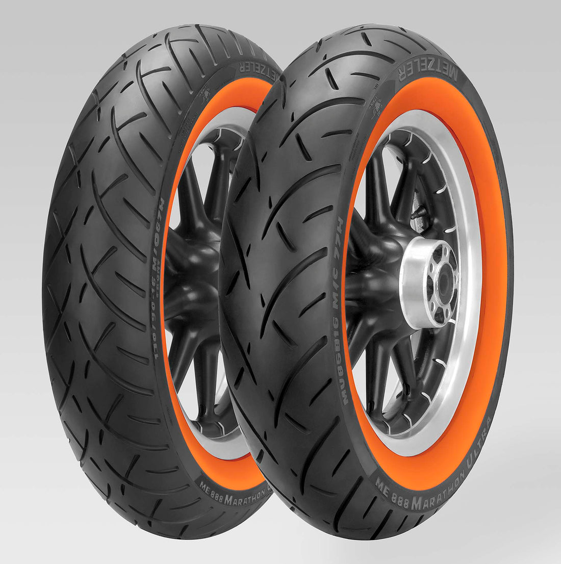 Llena tu vida de color: neumáticos Metzeler ME 888 Orange Wall para Harley-Davidson