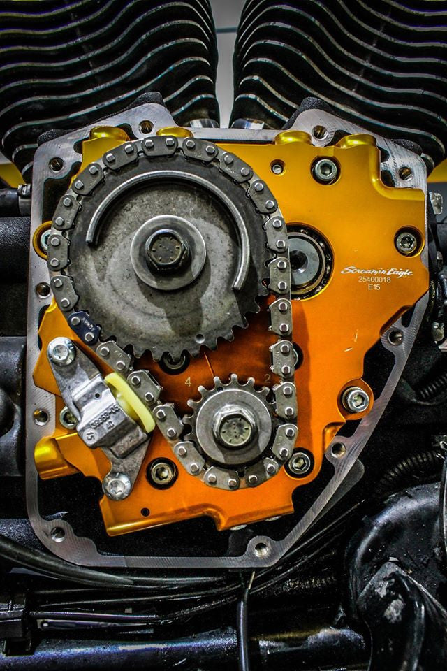 Sustitución de los tensores de distribución de Harley-Davidson Twin Cam