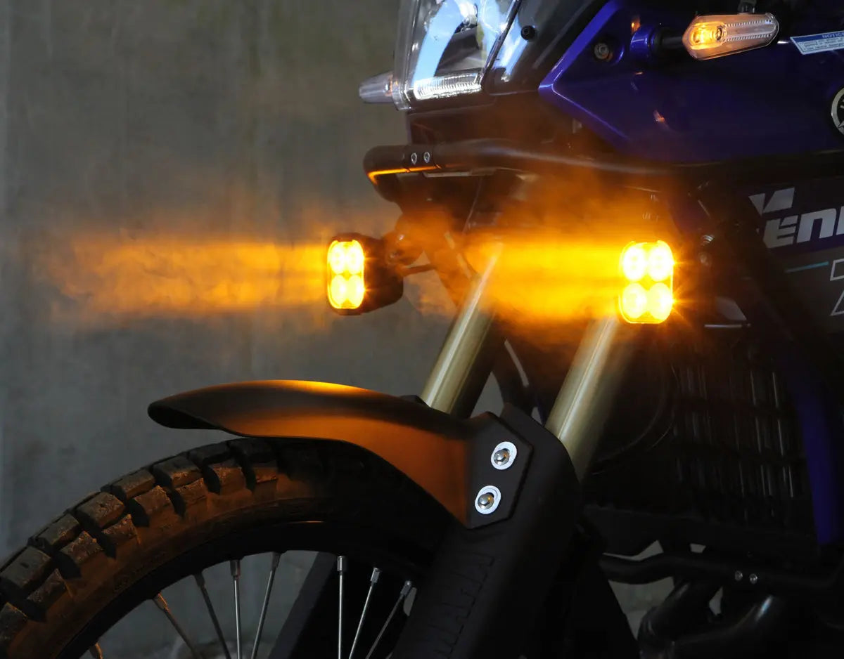 Foco DL4 Híbrido Ámbar Para Moto