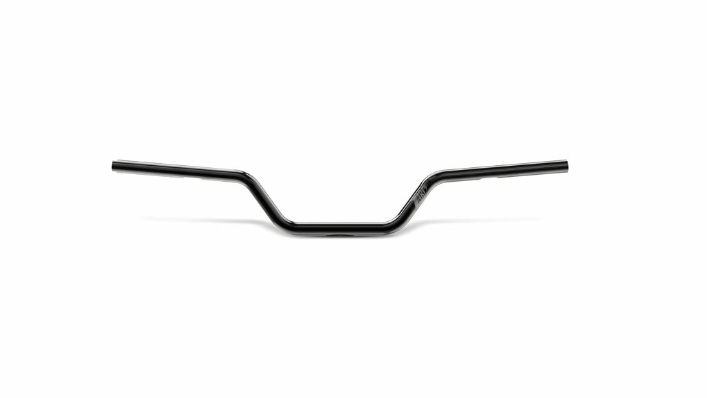 1" Sportlenker in glänzendem Schwarz, mittelgroß, für Harley Davidson