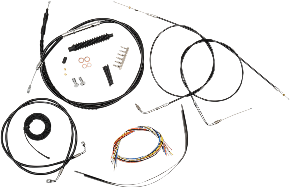 Kit Cables Manillar 15" 16" Y 17" Para Harley-Davidson Softail 1996-2006