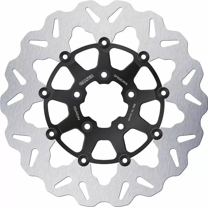 Gloss Black Wave Floating Brake Disc for Harley Davidson
