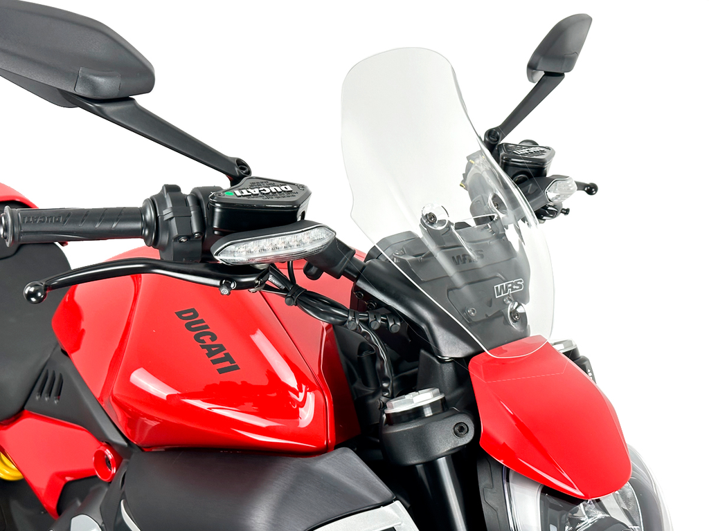 Transparent Touring Windshield For Ducati Diavel V4 23