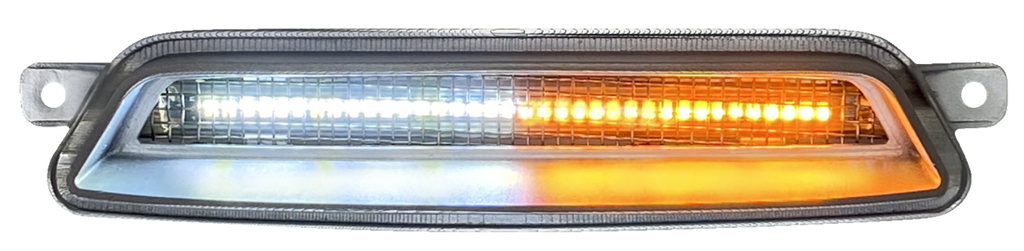 Chrome Dynamic LED Fairing Vent Inserts for Indian