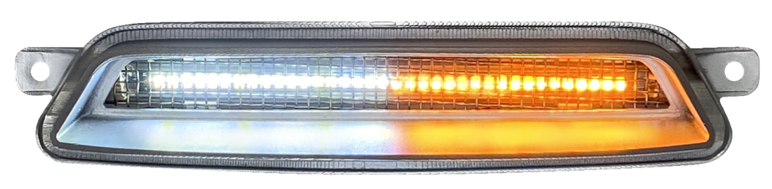 Chrome Dynamic LED Fairing Vent Inserts for Indian