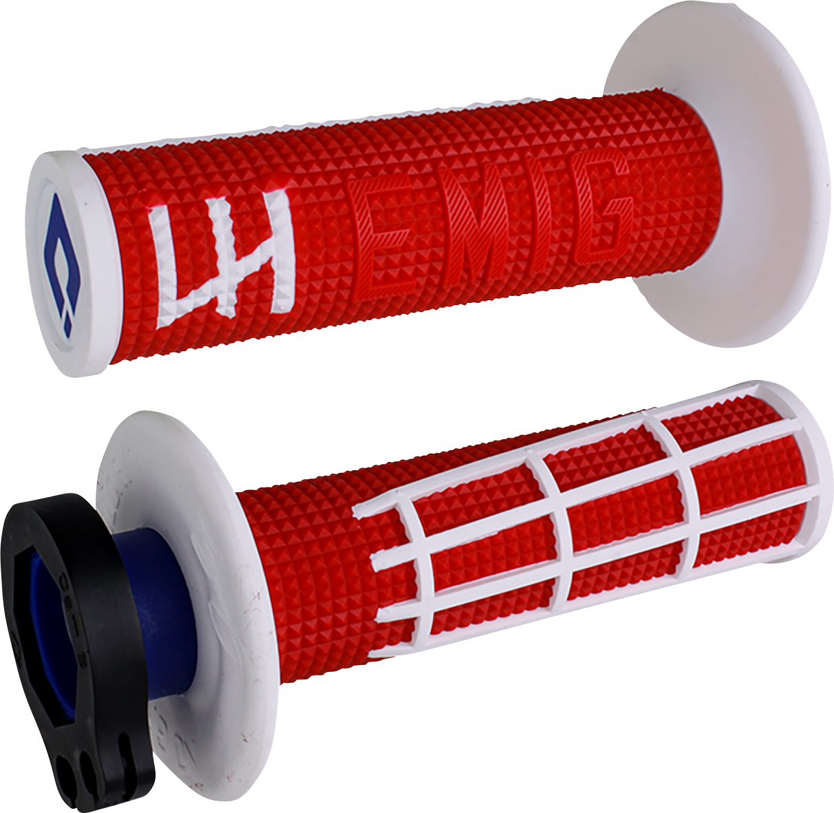 Puños Emig 2.0 Racing V2 Lock-On Rojo Blanco