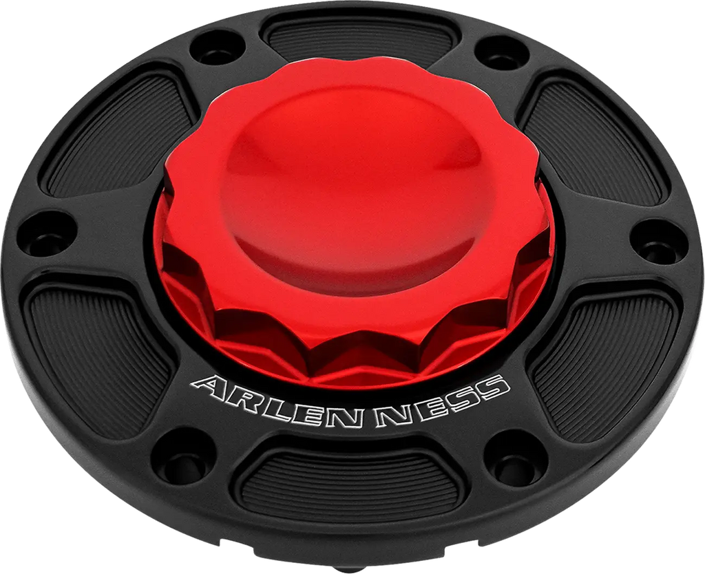 Red 12-Point Fuel Cap for Harley Davidson FLT 24-Up