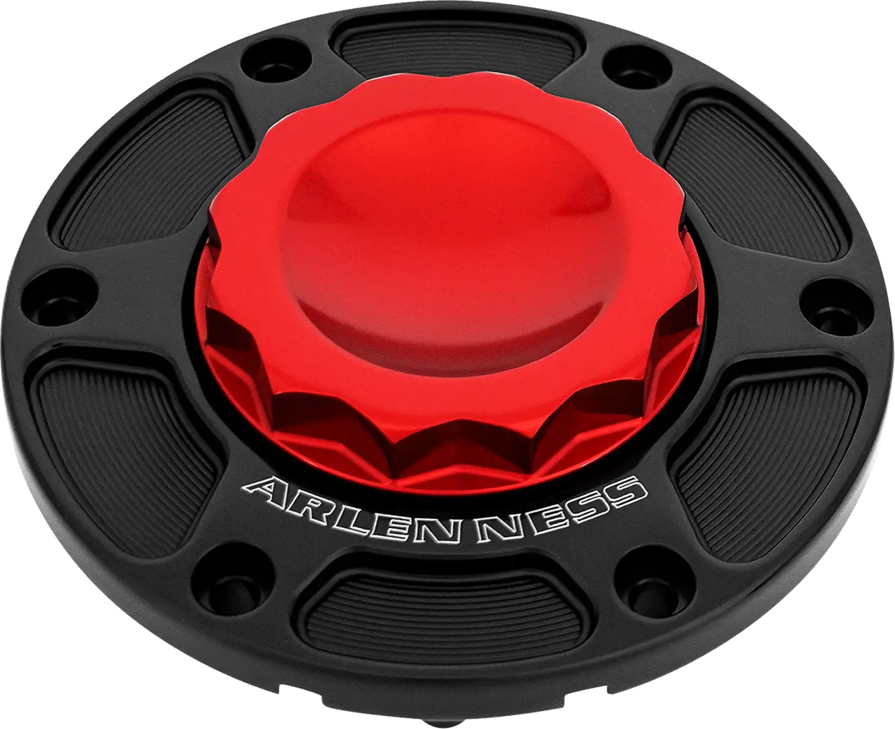 Roter 12-Punkt-Tankdeckel für Harley-Davidson FLT 24-UP