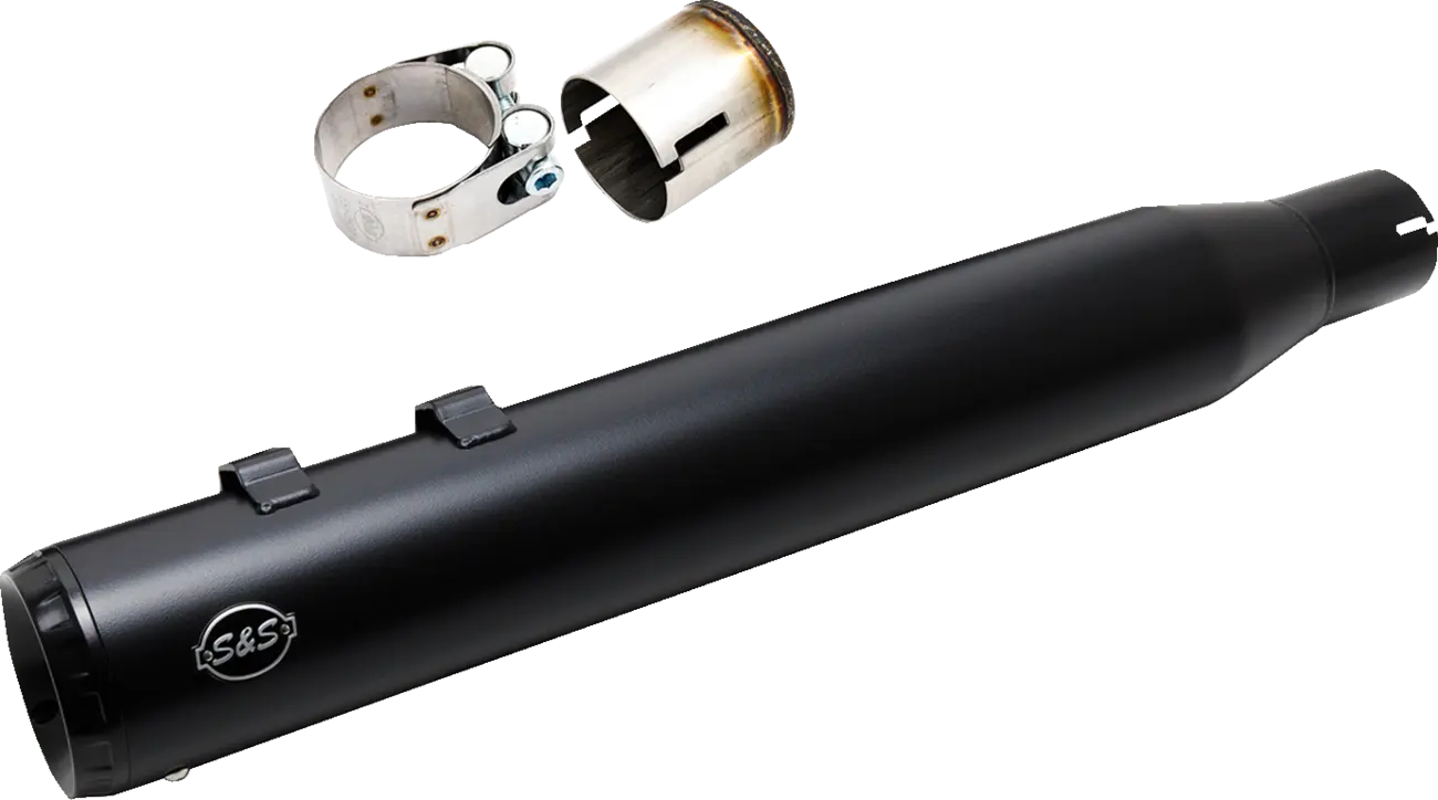 Silenciador Swindler 2: 1 Negro 4 " Para Harley Davidson M8 Touring