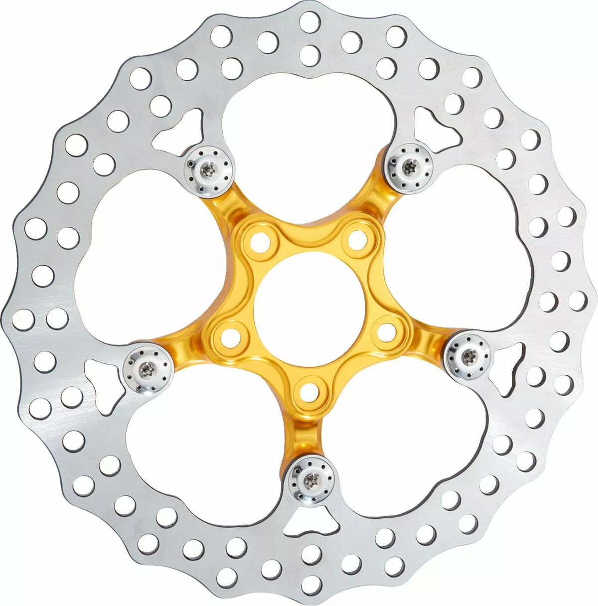 Rotor Spider 11.8 FLT Rear Gold For Harley Davidson