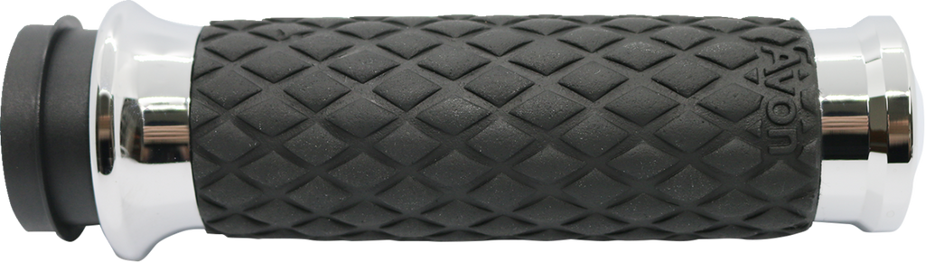 Diamond Contour Grips, Chrom eloxiert für Harley Davidson