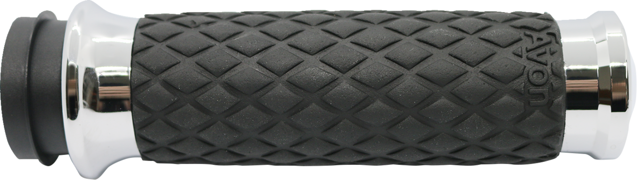 Diamond Contour Grips, Chrom eloxiert für Harley Davidson