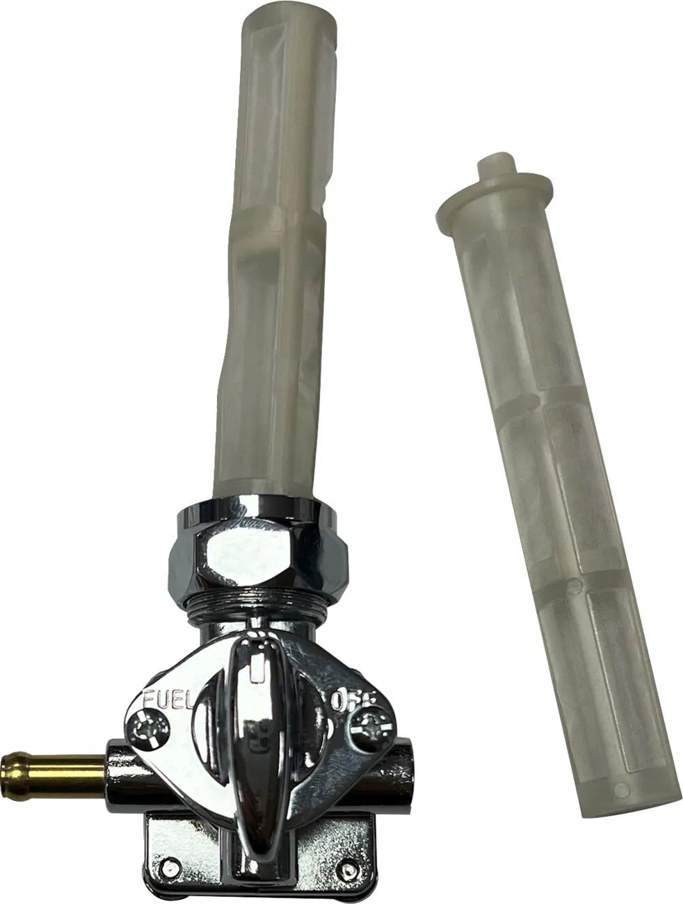 Chrome vacuum petcock for Harley Davidson