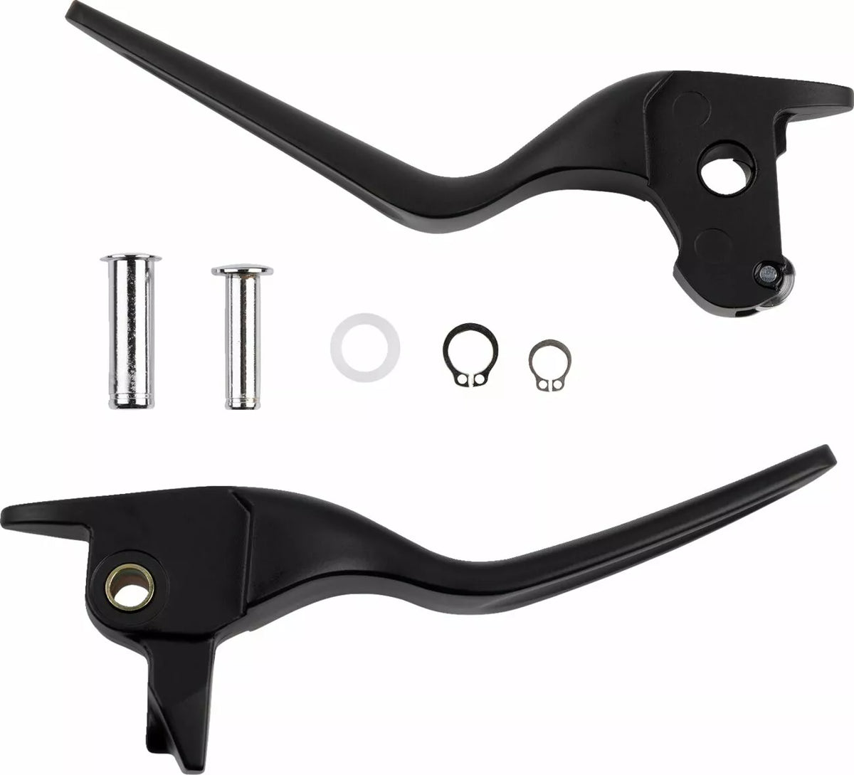 Glänzend schwarzes Custom-Hebelset für Harley Davidson