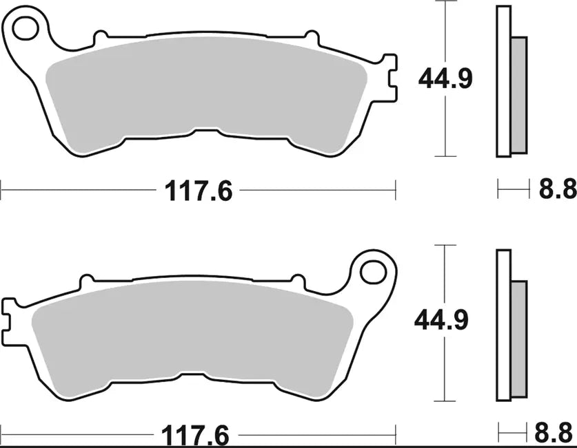 Pastilla de freno metal sinterizado delantera para Honda , Suzuki