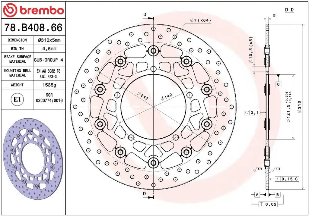 Disco de freno Serie Oro Prime Line para Suzuki