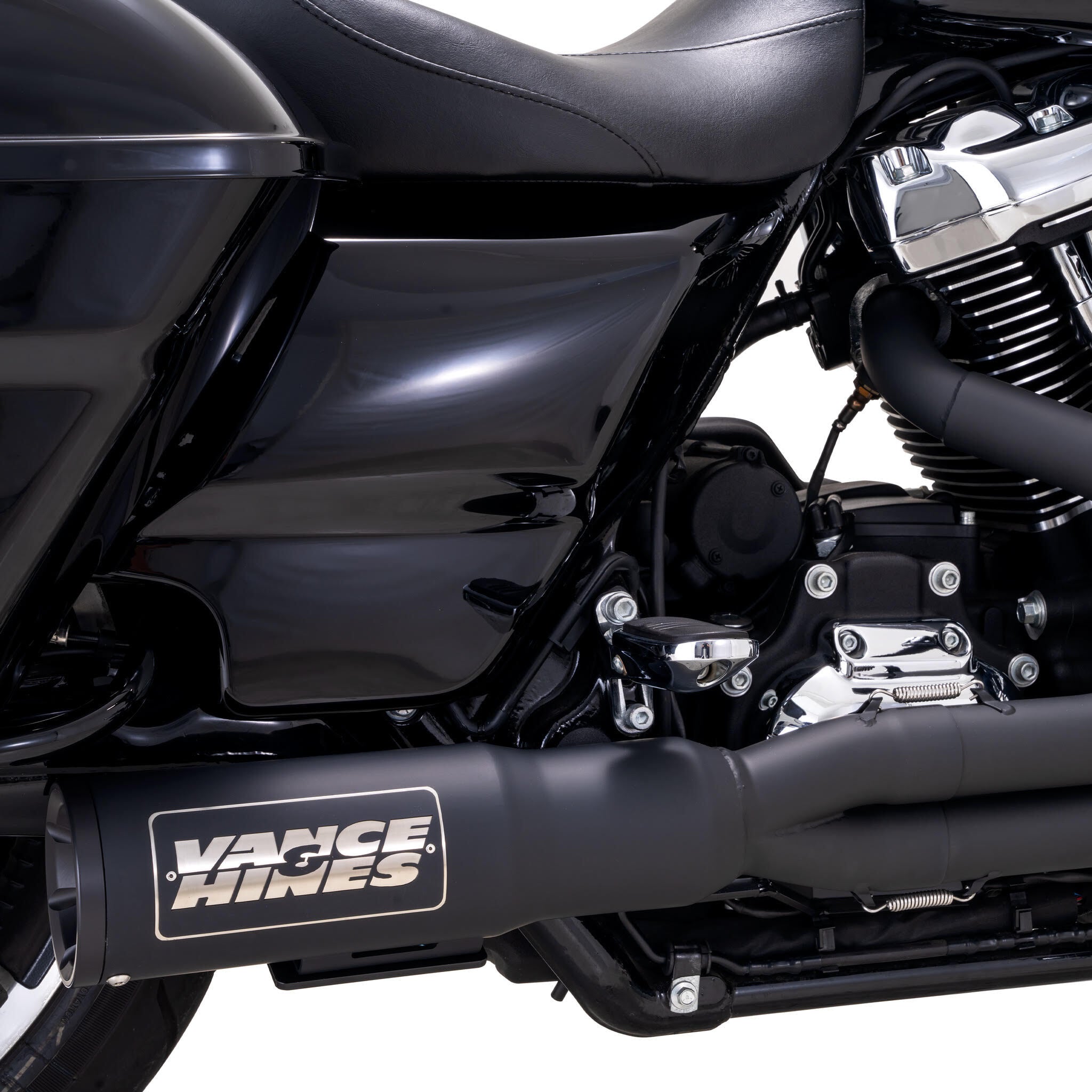 Escape Vance & Hines 2 En 1 Hi Output Negro Para Harley-Davidson Touring
