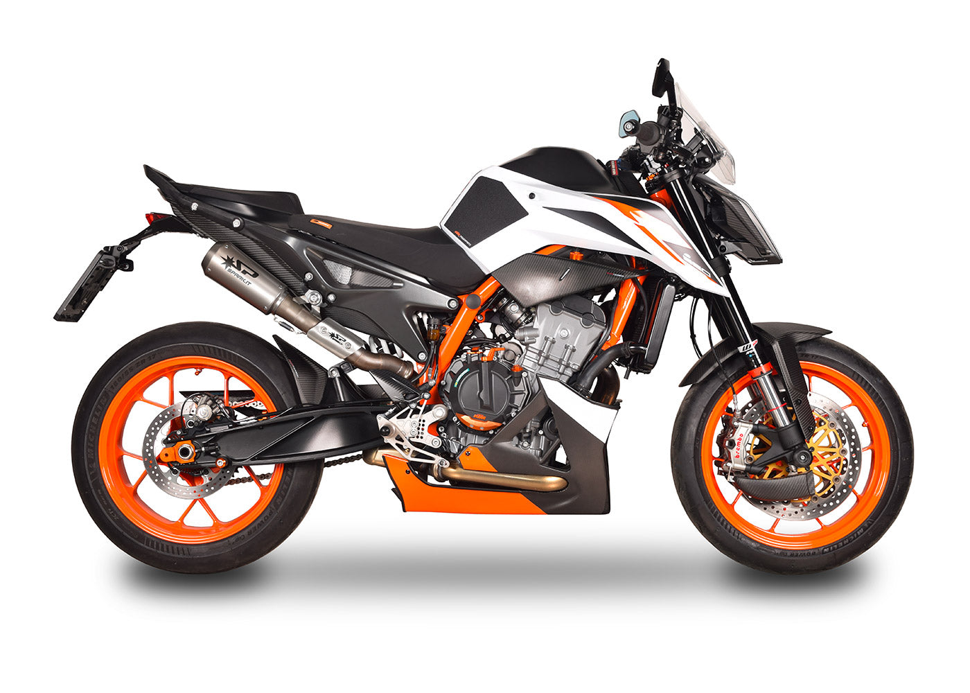 Slip-On-Schalldämpfer im GP-Stil für KTM Duke 790 18-20, Duke 890 20-23