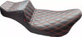 Double Diamond Tailwhip Daddy Long Legs Seat with Red Thread for Harley Davidson