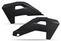 Black radiator guards for Husqvarna TC/FC
