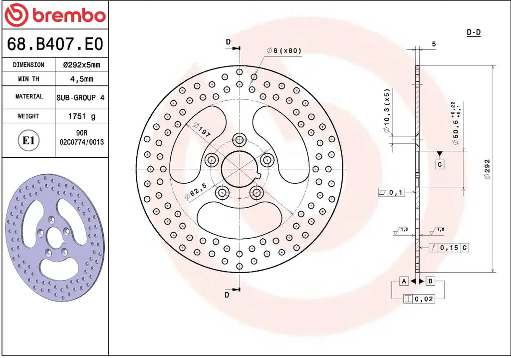 Brake Disc Gold Series Prime Line for Harley Davidson