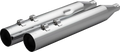 HP-Plus® Slip-On 4,0" Chrom-Schalldämpfer für Harley Davidson