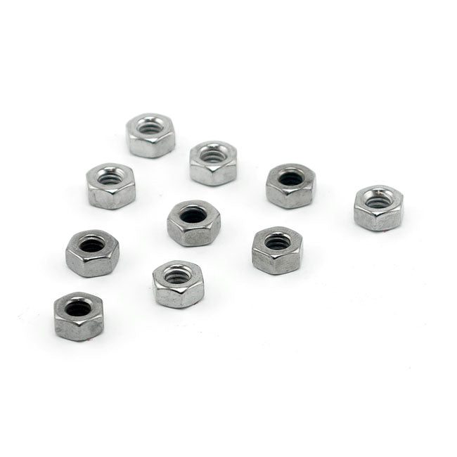 10 Tuerca Hexagonal Cromada Pulgadas 5/16-24