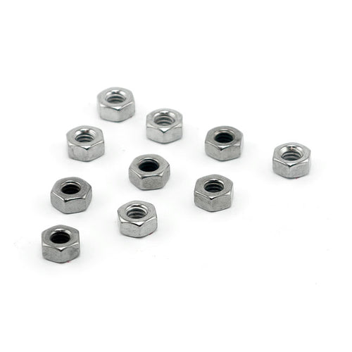 10 Tuerca Hexagonal Cromada Pulgadas 5/16-24