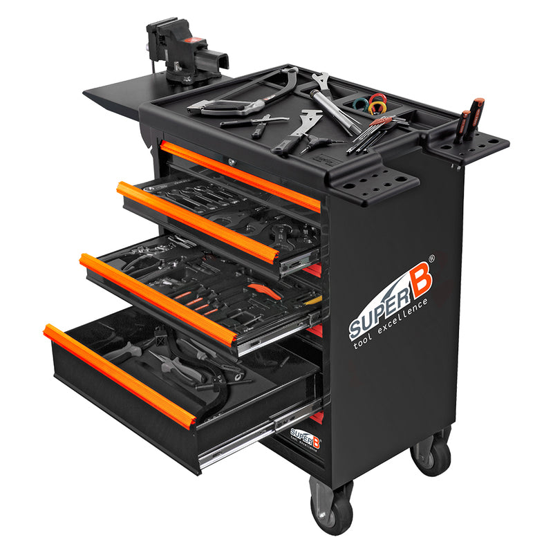 Carro de trabajo profesional para taller reparación bicicletas