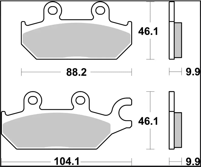 Pastilla de freno sinterizado offroad para Can Am, Yamaha