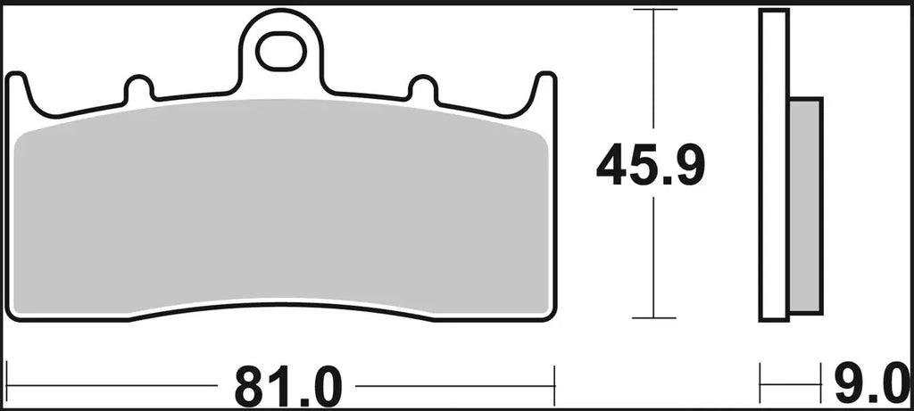 SINTERED BRAKE PAD THE PRIME LINE Brake PAD LA SINT FR