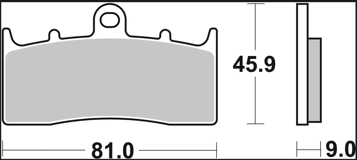 SINTERED BRAKE PAD THE PRIME LINE Brake PAD LA SINT FR