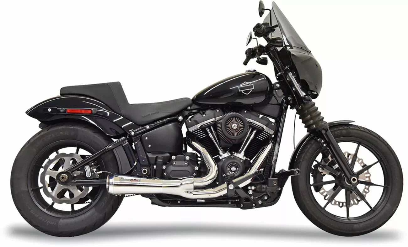 Sistemas De Escape Cortos The Ripper 2 En 1 Cromo Para Harley Davidson