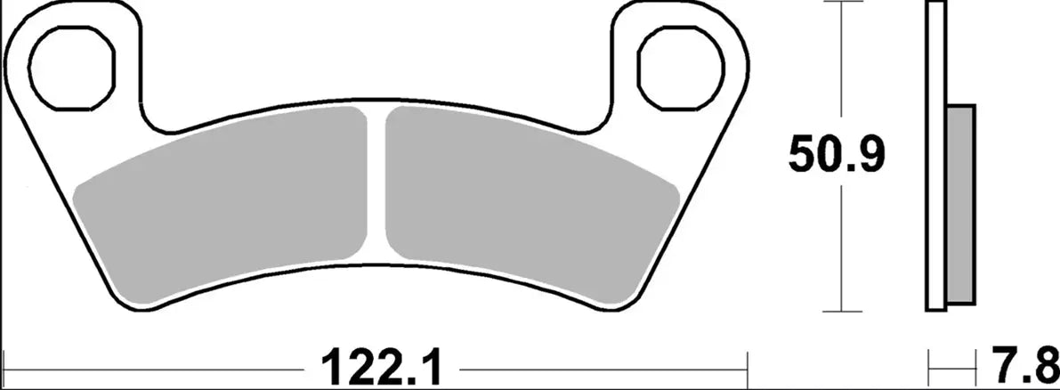 Pastilla de freno sinterizado offroad para Artic Cat (TEXTRON)