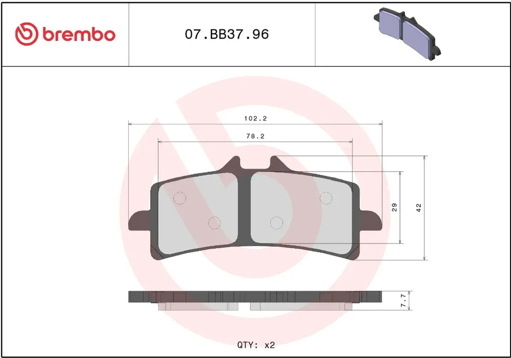 PASTILLA DE FRENO GENUINE metal sinterizado FR para moto