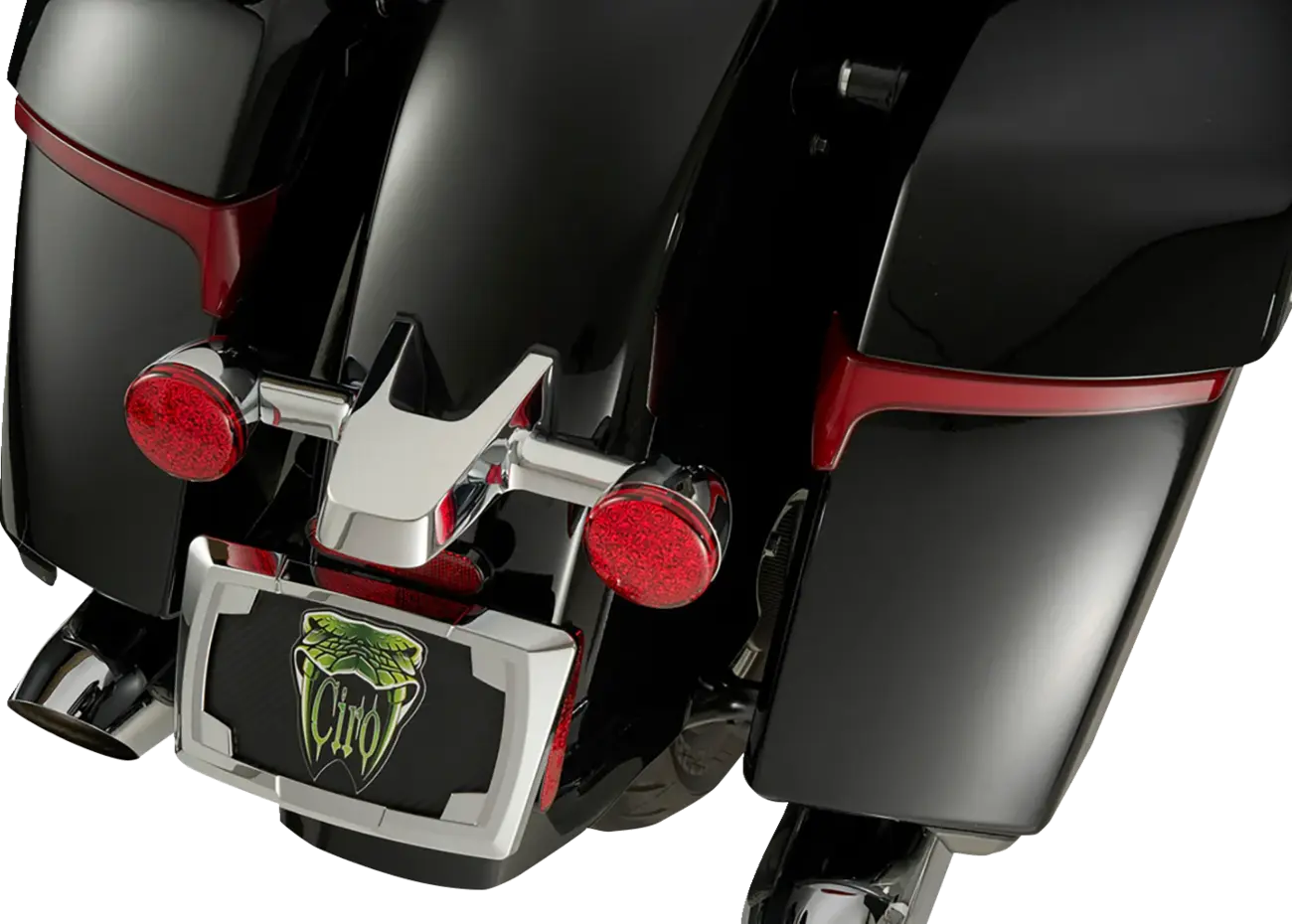 Luces para alforjas RydeCulture™ Bryant M1 lente ahumada para Indian