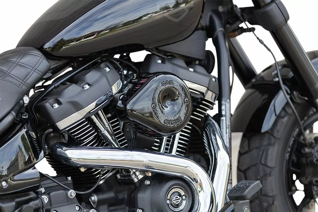 S&amp;S 170-0436C Mini Teardrop Air Filter Black for Harley-Davidson M8