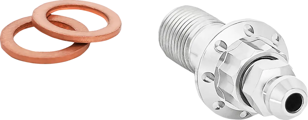 Tornillo banjo purgador pulido 10MM para Harley Davidson FLT