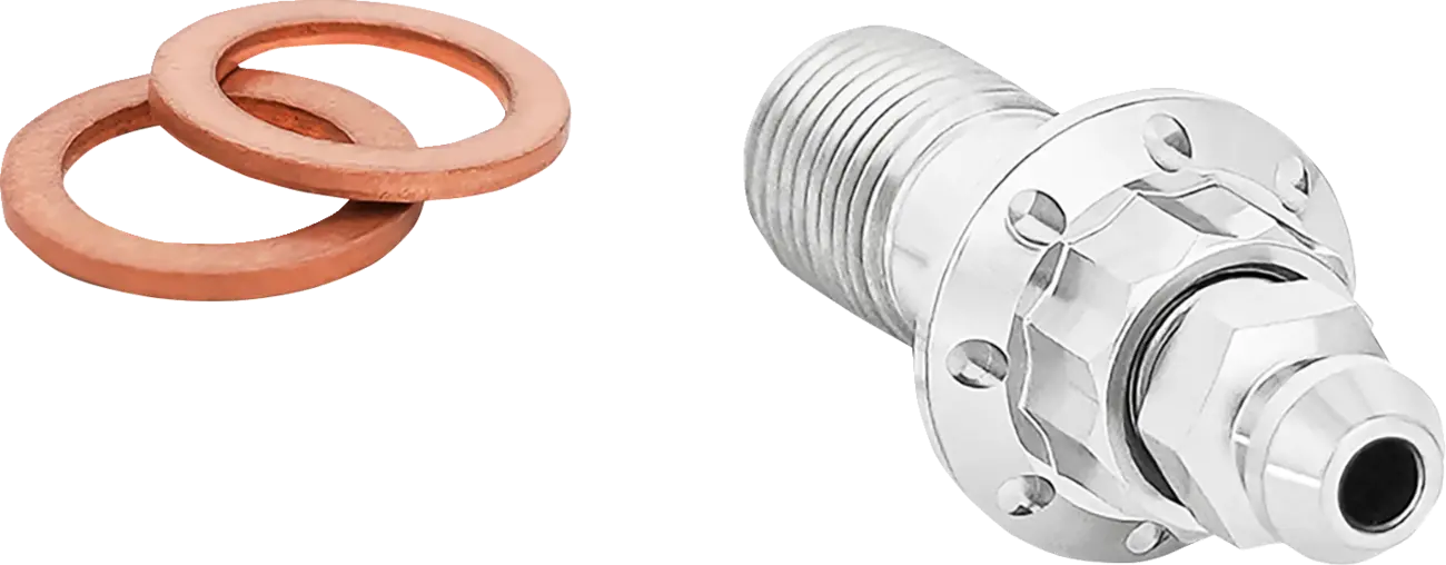 Tornillo banjo purgador pulido 10MM para Harley Davidson FLT