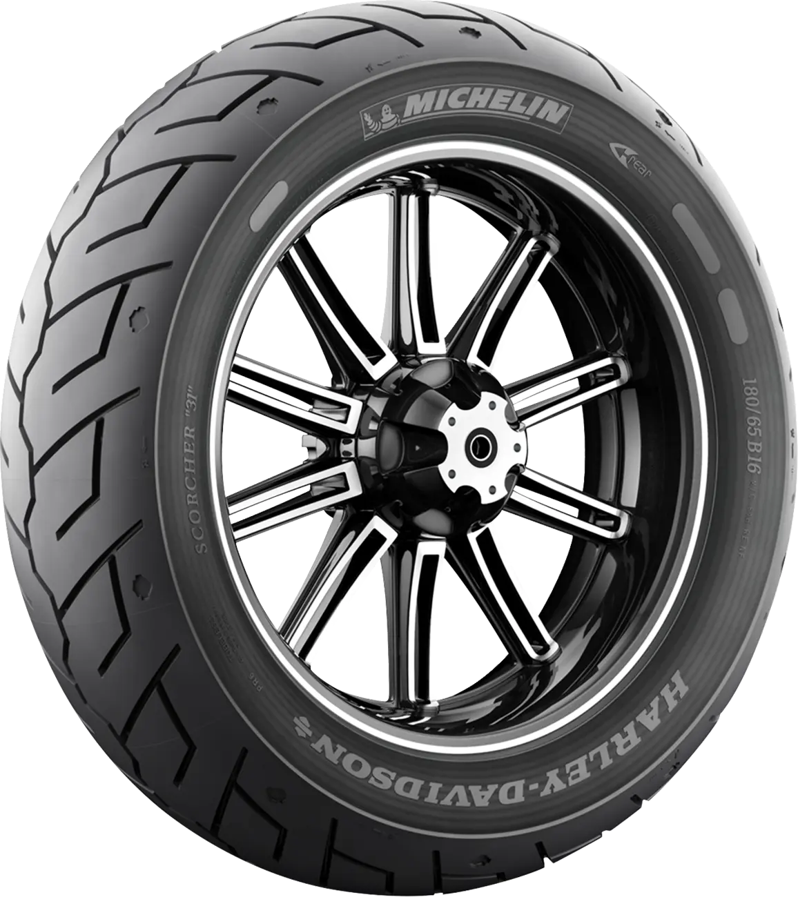Neumático trasero reforzado Scorcher 31 SCHR31 R 180/65B16 81H TL/TT para Harley Davidson