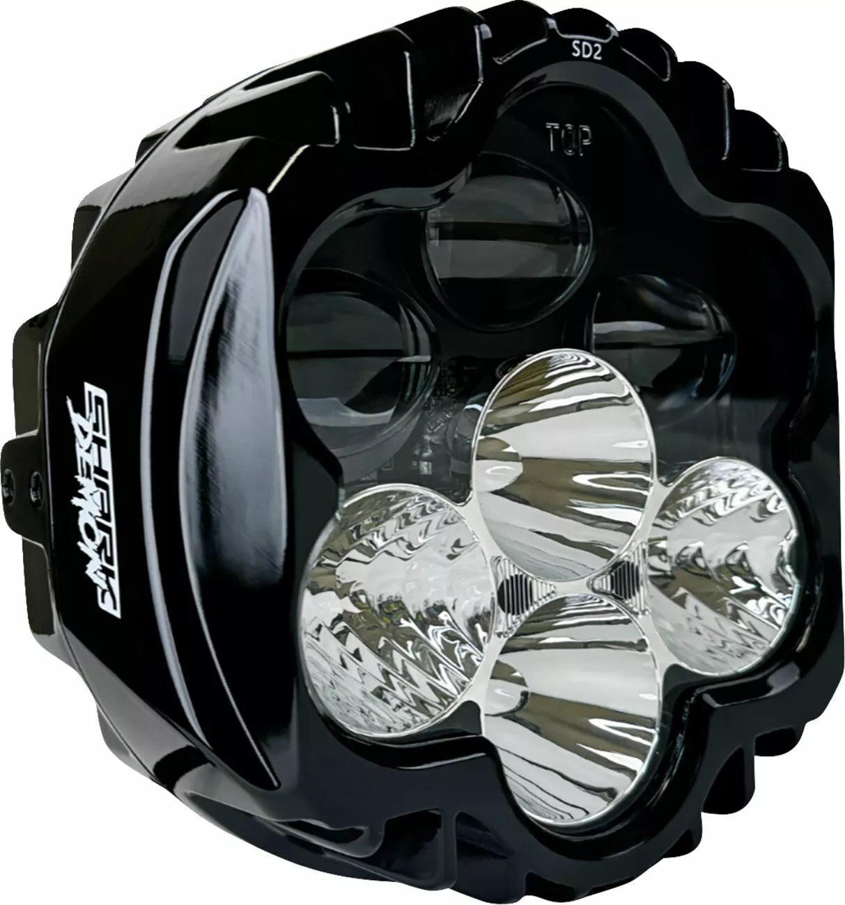 Shark Demon LED-Scheinwerfer ECE für Harley-Davidson 94-23 FLH